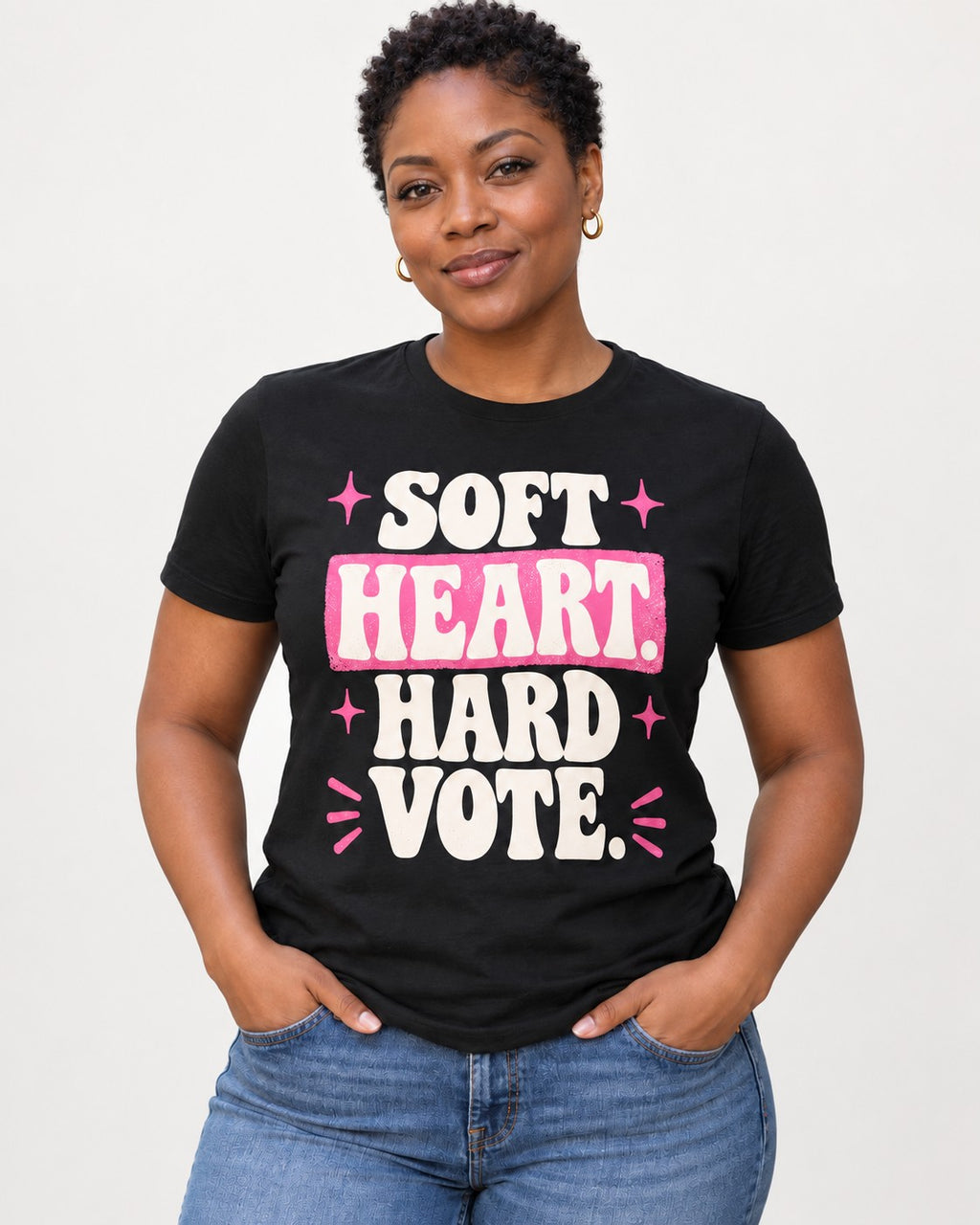 SOFT HEART. HARD VOTE. Tee